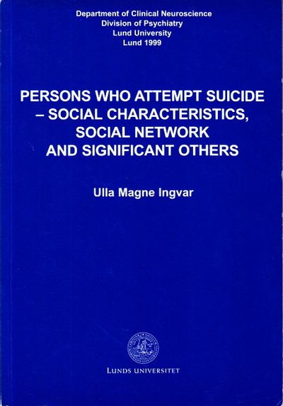Persons who attempt suicide. Social…