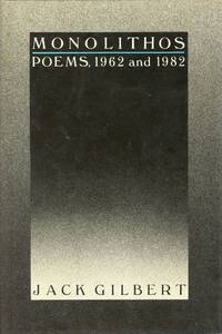 image of Monolithos: Poems, 1962 and 1982