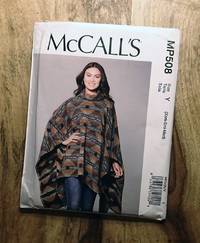 image of McCALL'S SEWING PATTERN: #MP508 : MISSES PONCHO AND BELT