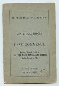 cover of Statistics of Lake Commerce Passing Through the American and Canadian Canals at Sault Ste. Marie, Michigan and Ontario, During the Season of 1903