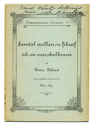 Samtal mellan en filosof och en marskalkinna.…
