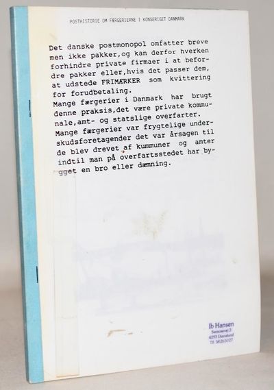 Posthistorie om færgerierne i kongeriget danmark.
