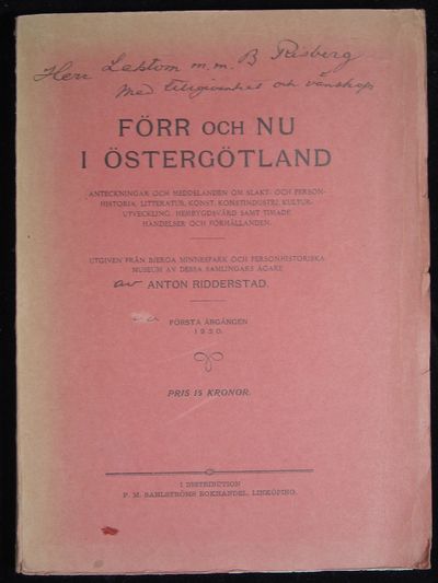 FÖRR OCH NU I ÖSTERGÖTLAND. ANTECKNINGAR OCH…