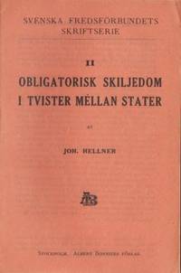 Obligatorisk skiljedom i tvister mellan stater.…