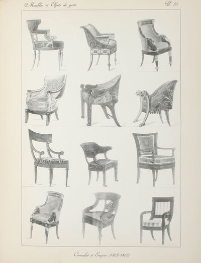 Meubles et Objets de Gout 1796-1830. 678 Documents tirés des Journaux de Modes et de la "Collection" de la Mesangère. Preface et Notice par Paul Cornu. (photo 2)