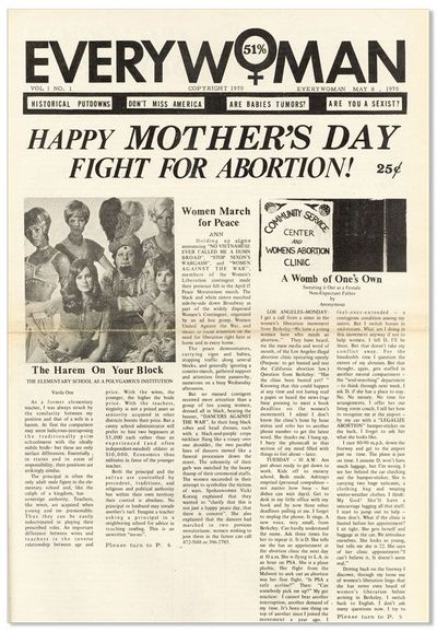 Los Angeles : Everywoman, 1970-1972. First Edition. 32 issues, varying formats (approx. 28-45cm.); i...