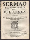 Sermao na profissao de hua religiosa de S. Bento.