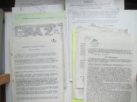 image of Selection of spiritualist/psychic/mediumship newsletters and papers from the 1980s including Create and Communicate, Mystic Isle and Universal World Harmony/World Council of Service
