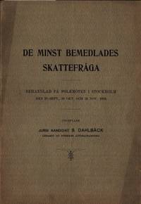 De minst bemedlades skattefråga. behandlad på…