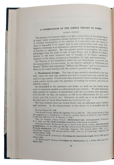 A formulation of the simple theory of types.