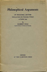 Philosophical Arguments. An Inaugural Lecture…