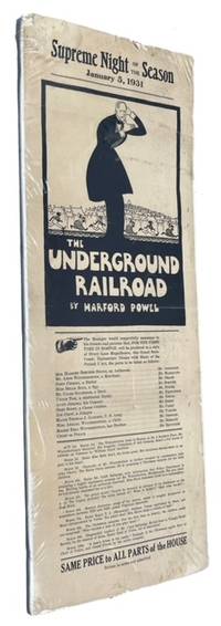 Supreme Night of the Season January 5, 1931. The Underground Railroad by Harford Powell