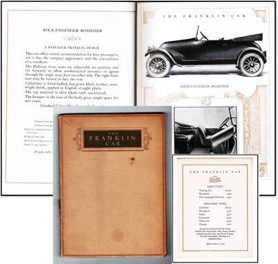 The Franklin Car: Describing Types-Principles of Construction-Performance and Mechanical Details [1918]