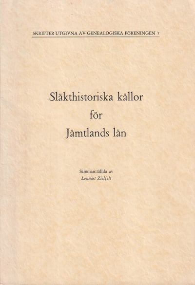 Släkthistoriska källor för Jämtlands län.…