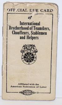 Official Due Card by International Brotherhood of Teamsters, Chauffeurs, Stablemen, and Helpers - 1926