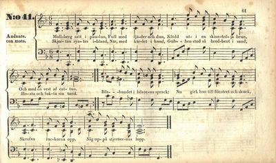Musik till valda Skrifter. af (...). Häftet I - Häftet III. (I ett bind). (photo 2)