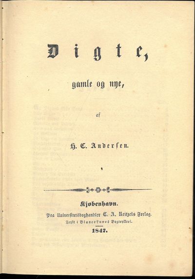 Digte, gamle og nye.