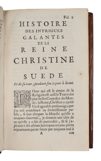 Histoire des intrigues galantes de la reine Christine de Suede et de sa cour, pendant son sejour a Rome. (photo 3)