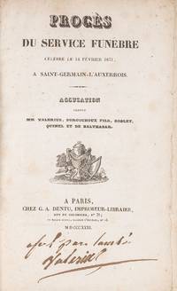 Proces du Service Funebre Celebre le 14 Fevrier 1831...