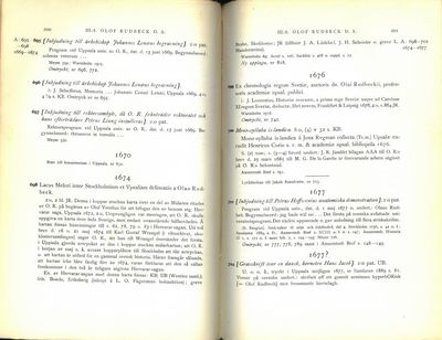 Bibliotheca Rudbeckiana. Beskrivande förteckning över tryckta arbeten, vilka författats eller utgivits av medlemmar av släkten Rudbeckius - Rudbeck samt handla om dem eller deras skrifter. En släkthistoria i elva led från 1600 - 1900-talen. Bibliografi. (photo 3)