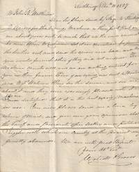 1827 - Letter requesting replacement parts for an early rope-making machine