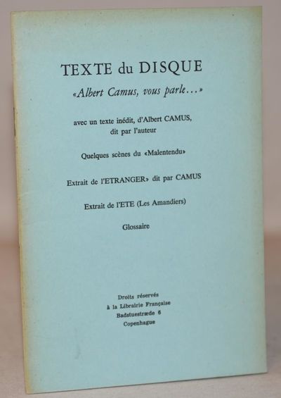 Texte du disque.