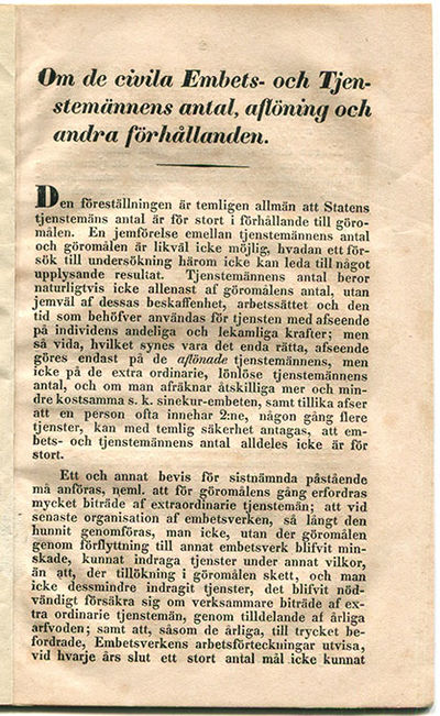 Om de civila embets- och tjenstemännens antal,…