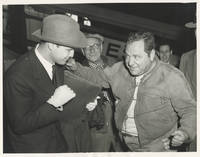 Original photograph of Marlon Brando arriving in New York, 1954