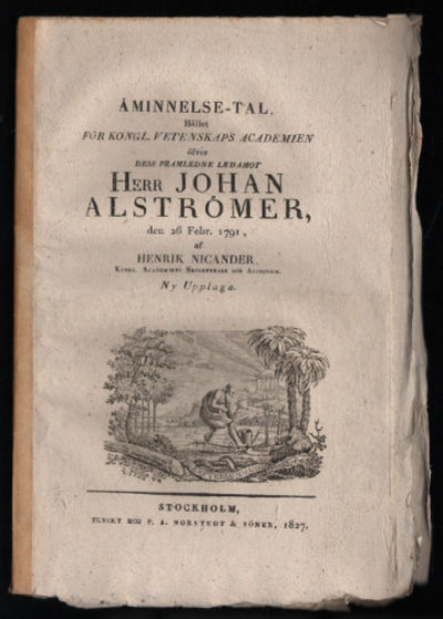 ÅMINNELSE-TAL, Hållet för Kongl. Vetenskaps…