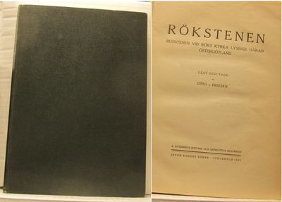 Rökstenen. Runstenen vid Röks kyrka Lysings härad…