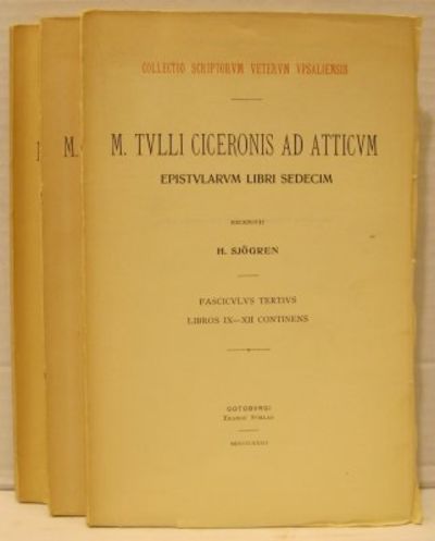 M. Tulli Ciceronis Ad Atticum epistolarum libri…