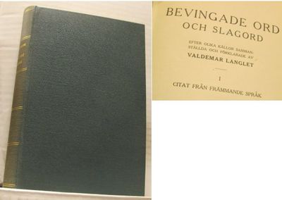 Bevingade ord och slagord. 1-2. Efter olika…
