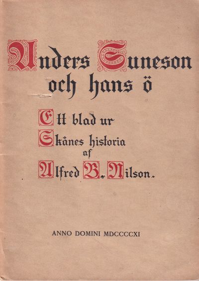 Anders Suneson och hans ö. Ett blad ur Skånes…