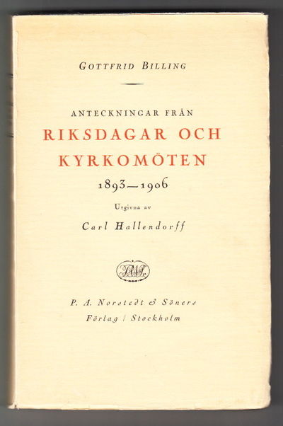 Anteckningar från riksdagar och kyrkomöten…