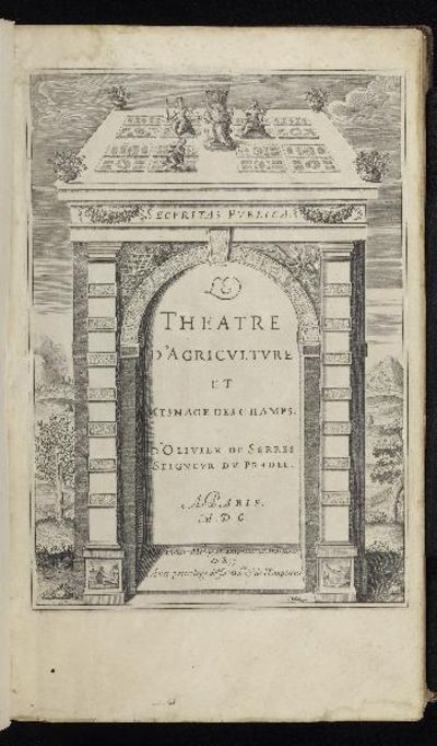 Le Theatre d'Agriculture et Mesnage des Champs