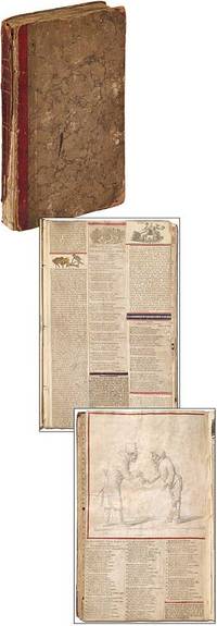 [Scrapbook]: A Collection of Newspaper Clippings & Hand-Colored Wood and Steel engravings (circa 1822-1830)