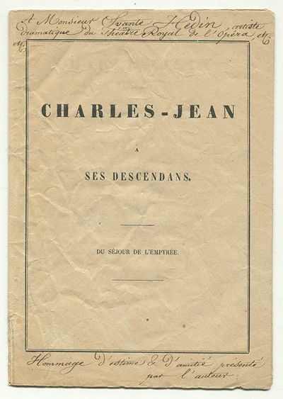 Charles-Jean à ses descendans. Du séjour de…