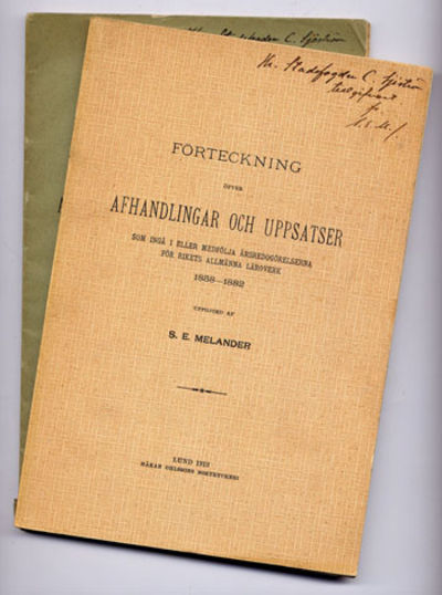 Förteckning öfver afhandlingar och uppsatser som…