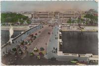 Paris, Pont et Place de la Concorde 1930s used Postcard