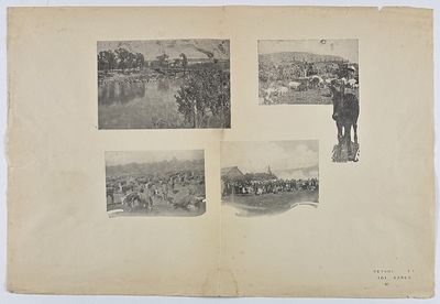 [Pair of Promotional Posters for the 101 Ranch, With Eight Illustrations of Western Scenes]