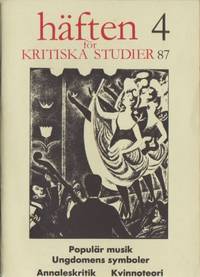 Häften för kritiska studier 4 1987.