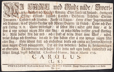 Wi Carl med Gudz nåde, Sweriges, Göthes och…