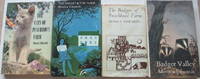 The cats of Punchbowl Farm, with, The badgers of Punchbowl Farm, with, The  Valley and the Farm, with, Badger Valley (4 hardbacks in dustjackets) de Edwards, Monica - 1964