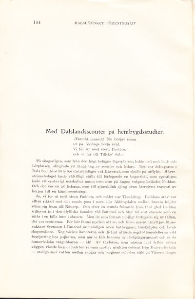 Med Dalslandsscouter på hembygdsstudier [=…