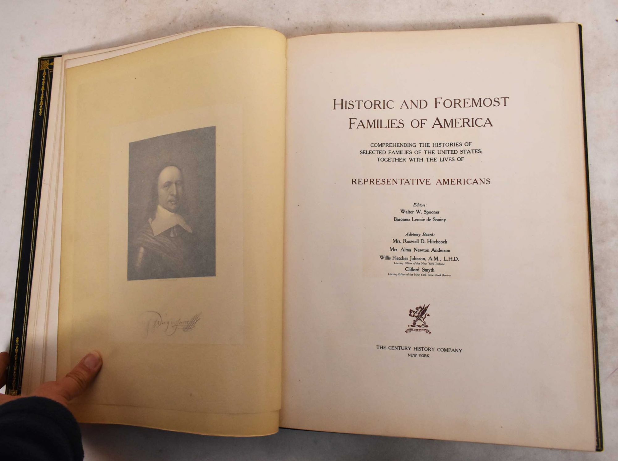 Historic families of America: Comprehending the genealogical records and  representative biography of selected&hellip; by Walter Whipple Spooner -  Hardcover - 1907 - from Mullen Books, Inc. ABAA / ILAB (SKU: 189129)
