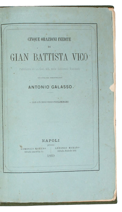 Cinque orazioni latine inedite. Pubblicato da un…