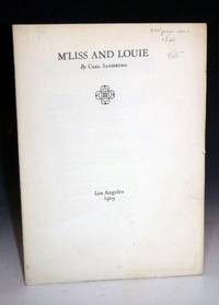 M'liss and Louise by Carl Sandburg - 1929 - from Alcuin Books, ABAA-ILAB (SKU: 014222)