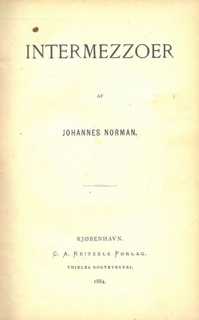 Intermezzoer af Johannes Norman