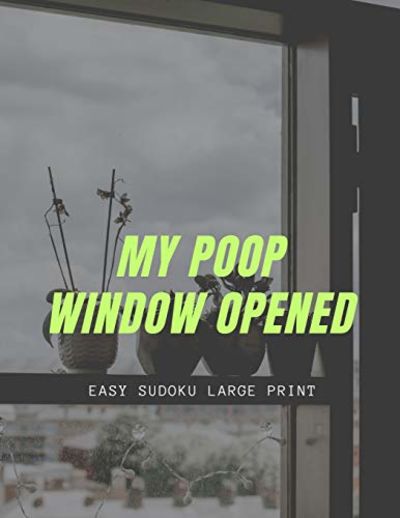 My Poop Window Opened 100 Easy Sudoku Puzzles In Large Print By Mayer 