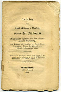 Catalog öfver framl. biskopen i Westerås doctor…